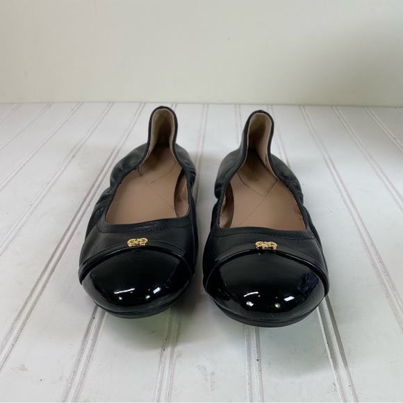 Cole Haan Elsie  black leather ballet flats - Picture 3 of 10